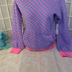 Treasure & bond Pink and Blue Hoodie Youth Large
